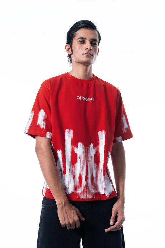 SCARLET CANVAS RELAXED TEE