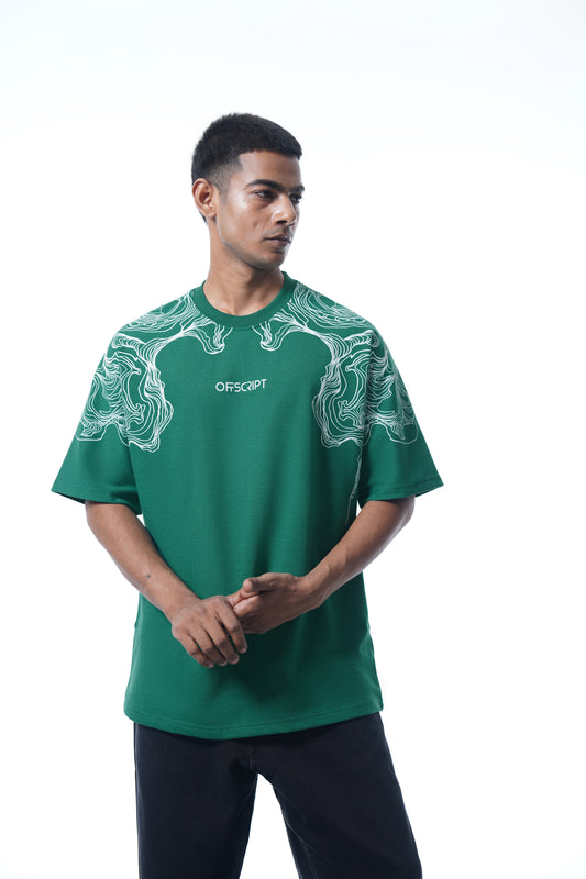 SMOKE SCREEN GREEN TEE