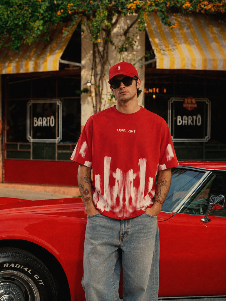 SCARLET CANVAS RELAXED TEE