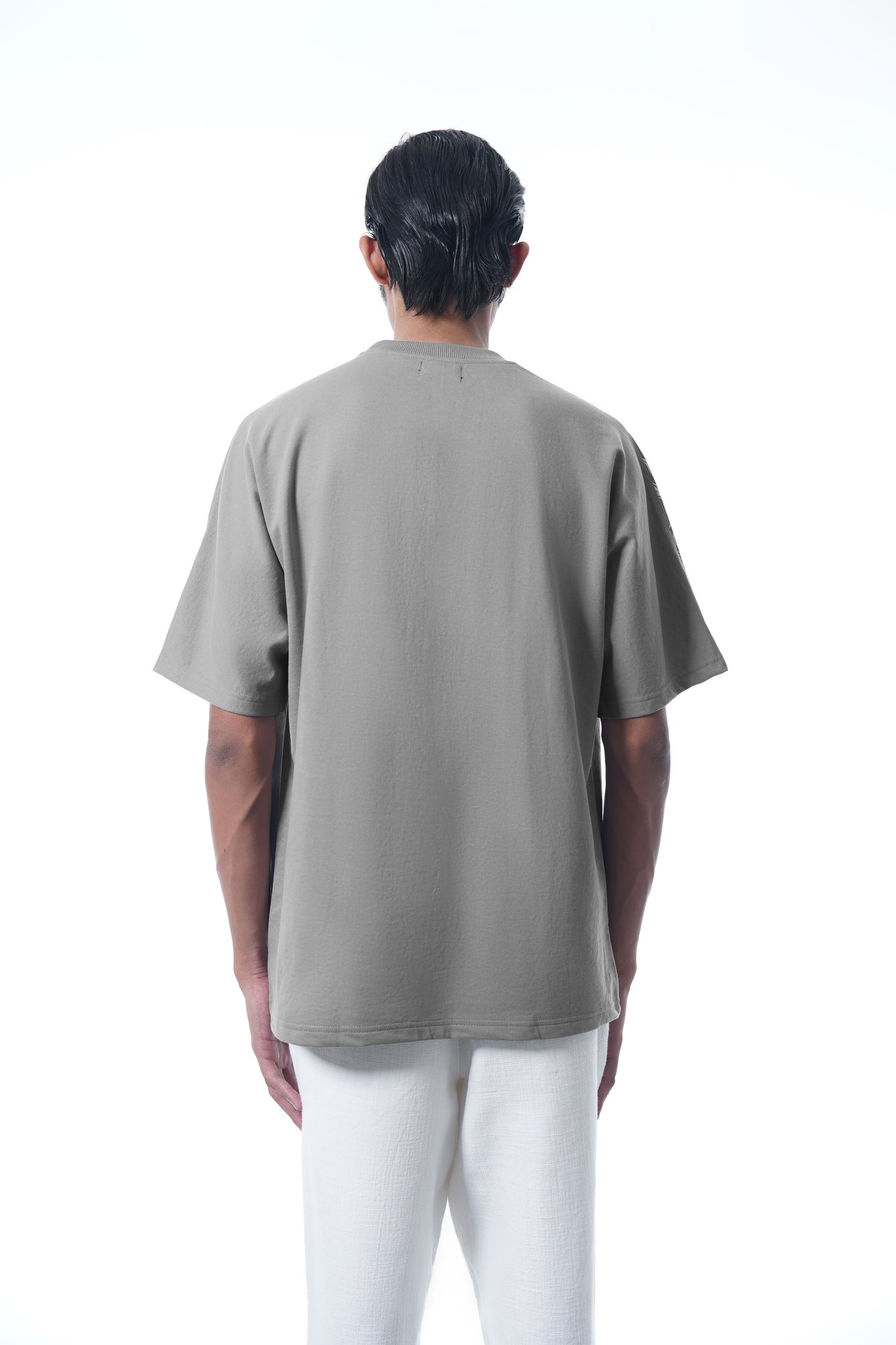 SMOKE SCREEN GREY OVERSIZED TEE