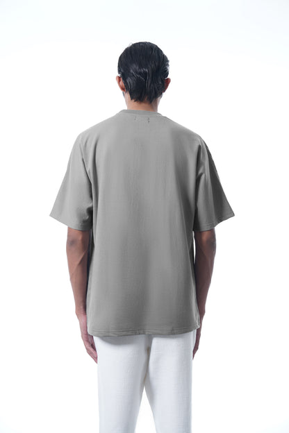 SMOKE SCREEN GREY OVERSIZED TEE