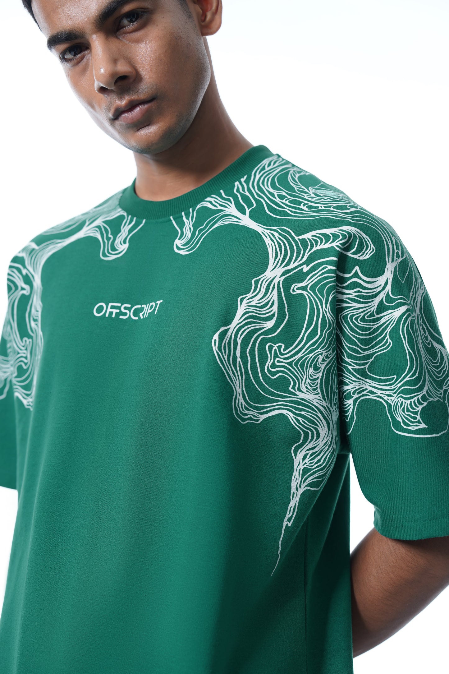 SMOKE SCREEN GREEN TEE