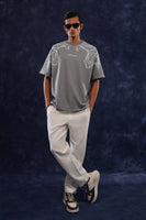 SMOKE SCREEN GREY OVERSIZED TEE