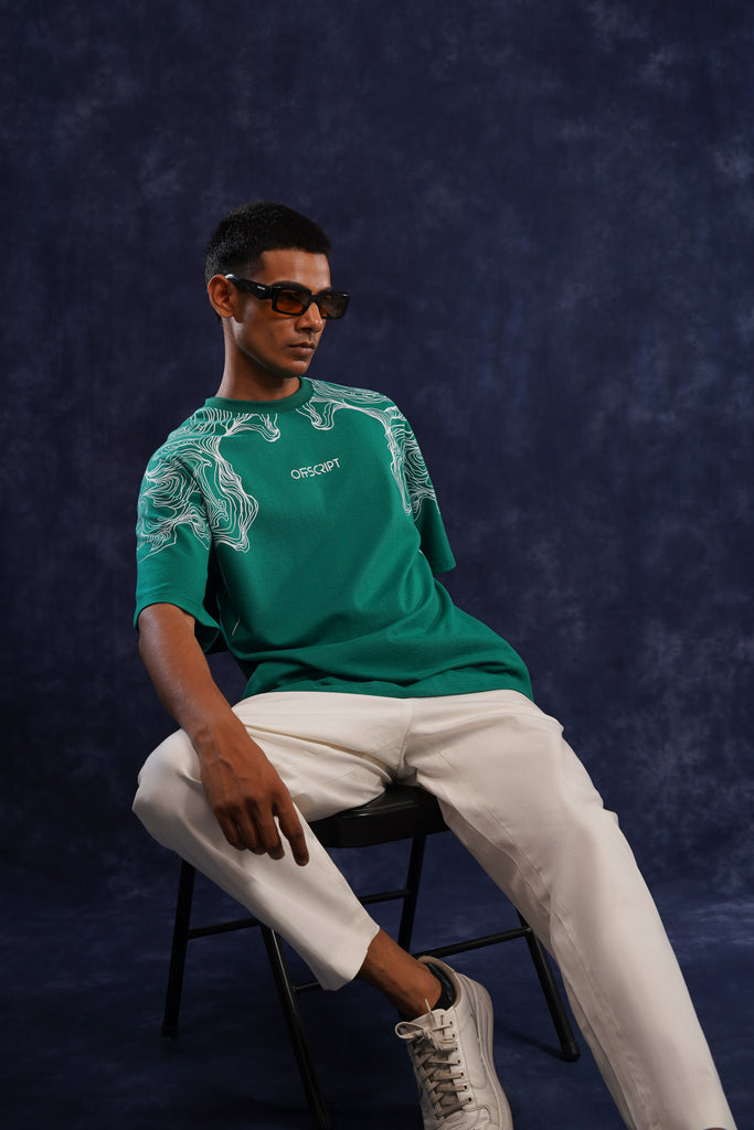 SMOKE SCREEN GREEN TEE