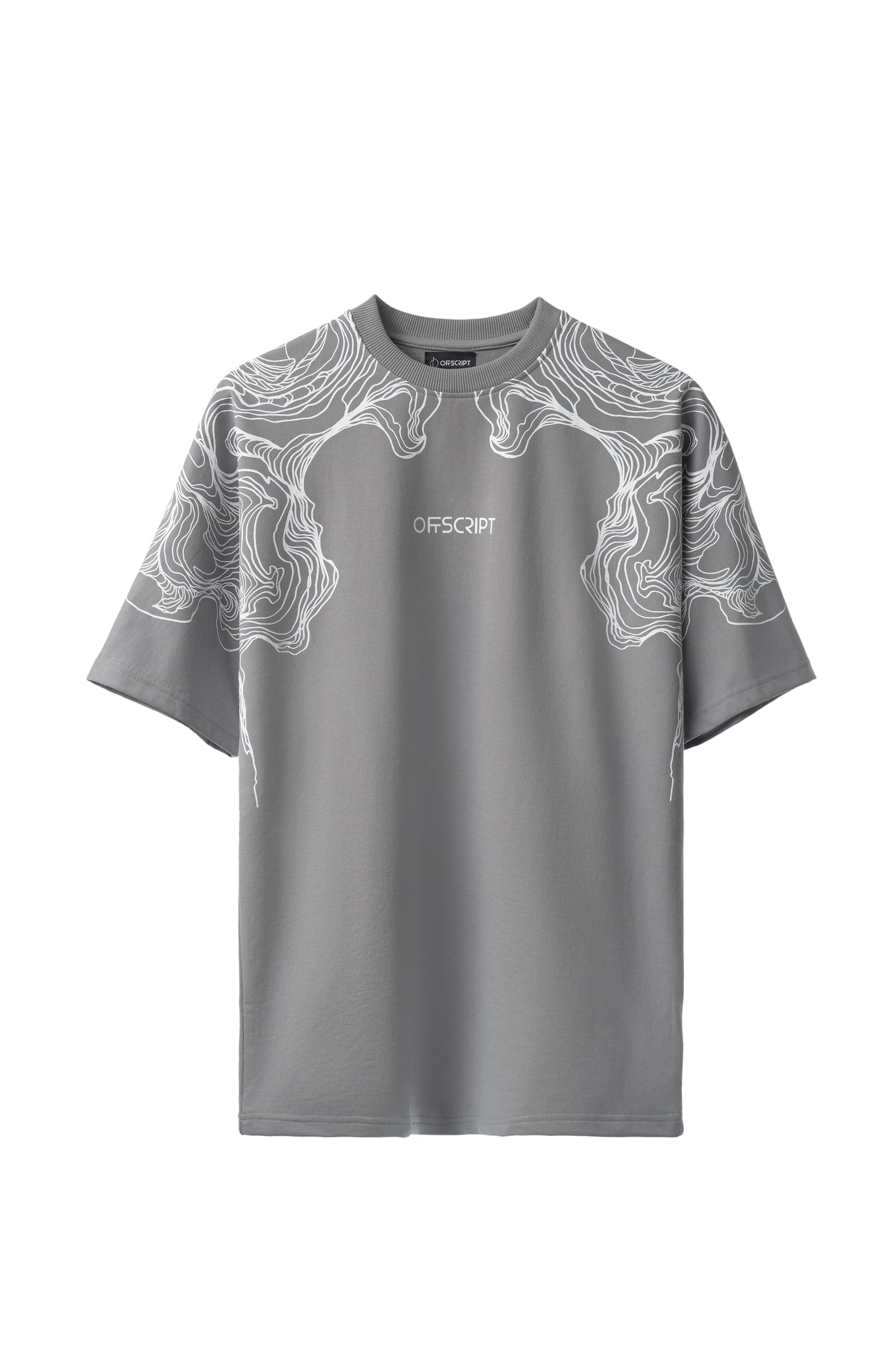 SMOKE SCREEN GREY OVERSIZED TEE