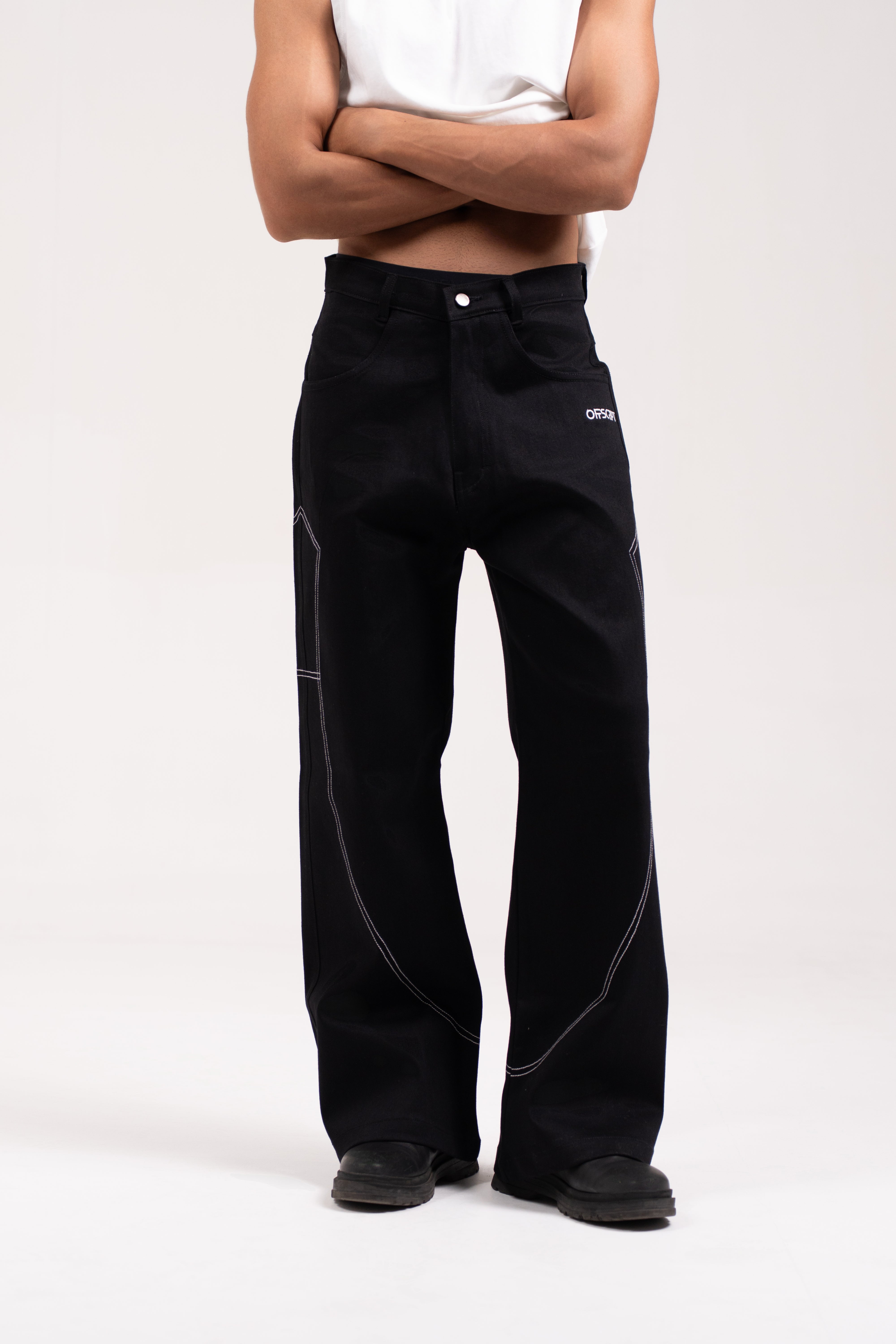 Charcoal Black Denim – Offscript.co.in