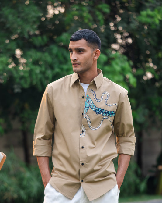 Entwine Shirt Beige