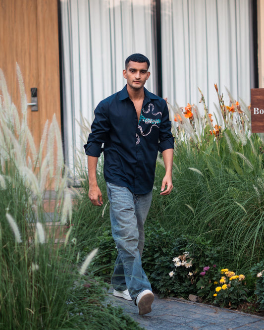 Entwine Shirt Navy
