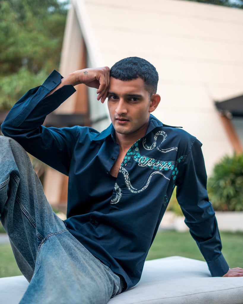 Entwine Shirt Navy
